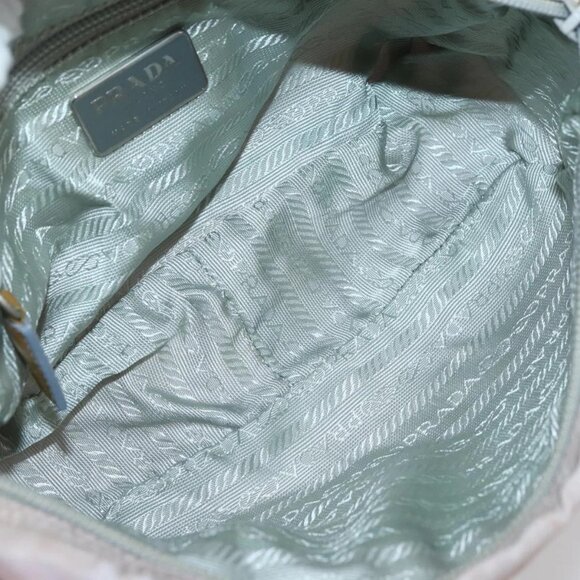 PRADA Shoulder Bag Nylon Pink Silver Auth - Picture 11 of 16